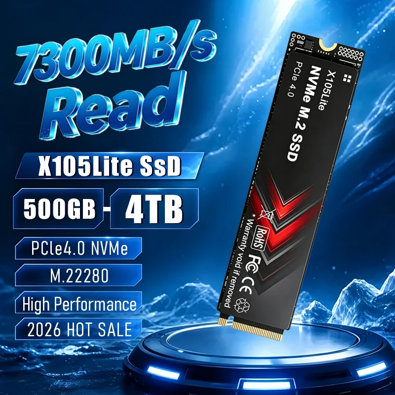 M.2 Nvme 4Tb Pcie 4.0 Ssd - NOWY dysk SSD X105Lite 500 GB–4