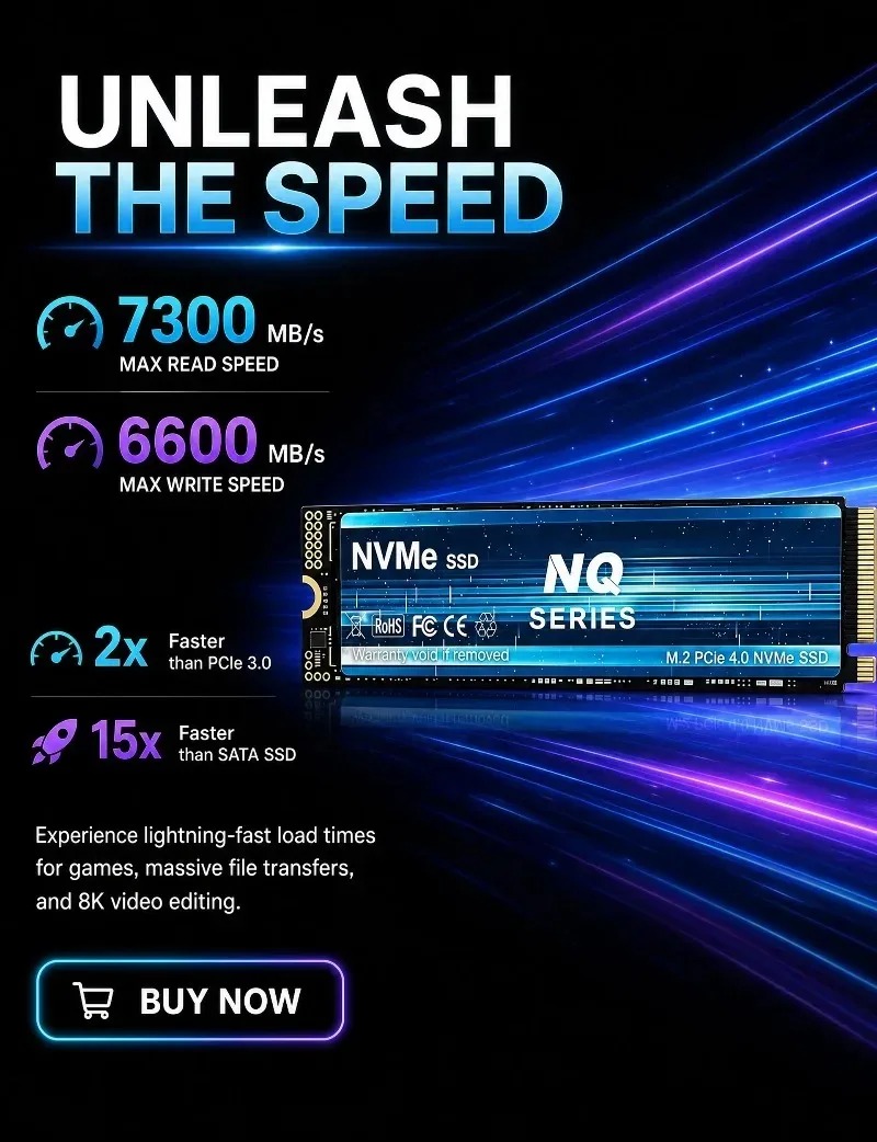 NQ SERIES NVME SSD 2TB/4TB NVM – M.2 Nvme 4Tb Pcie 4.0 Ssd recenzja i cena